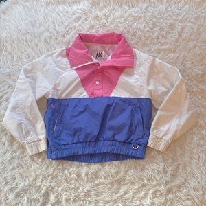 Vintage NILS pullover 1/2 zip windbreaker jacket. Size 8